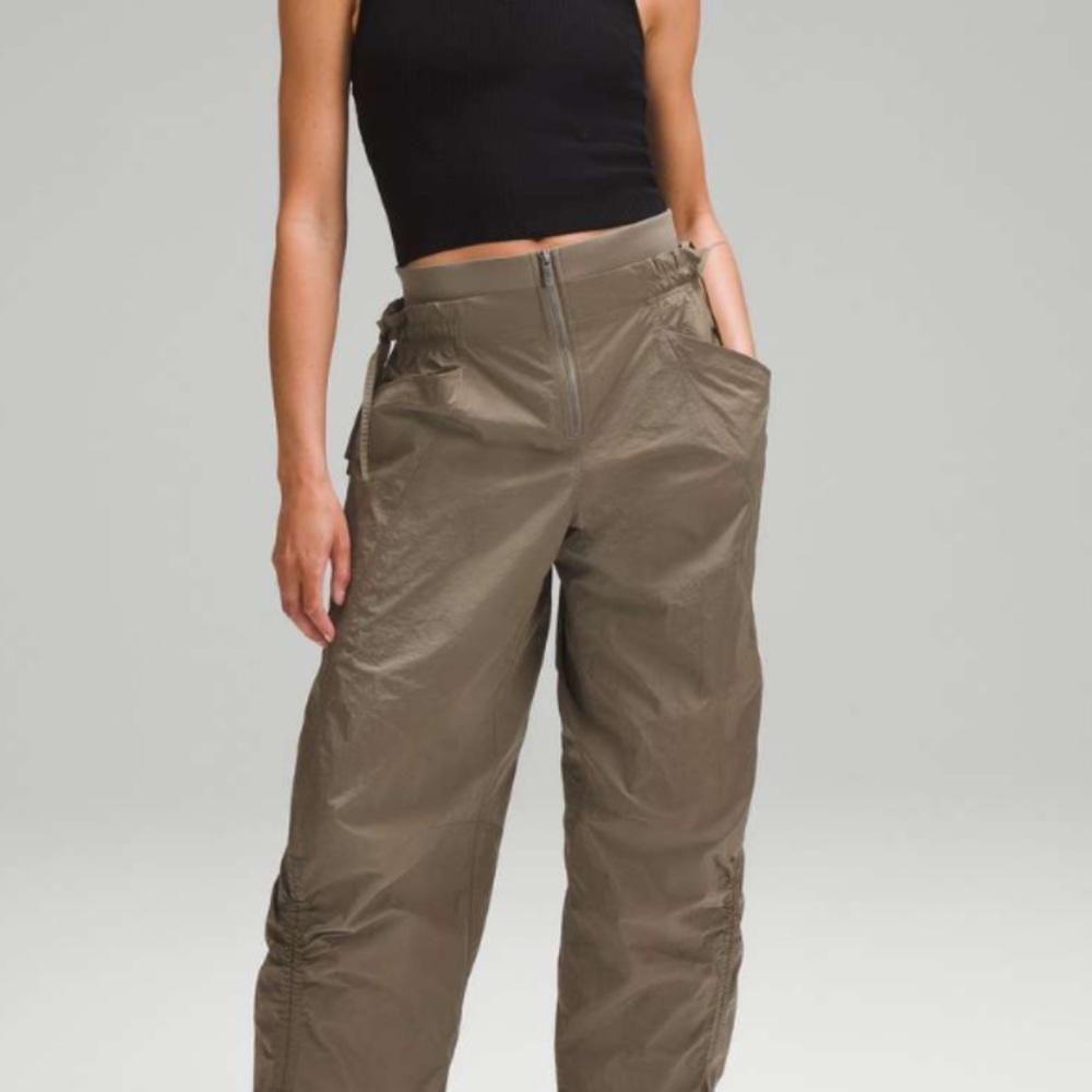 lululemon athletica Olive Green Wide-Leg Pants